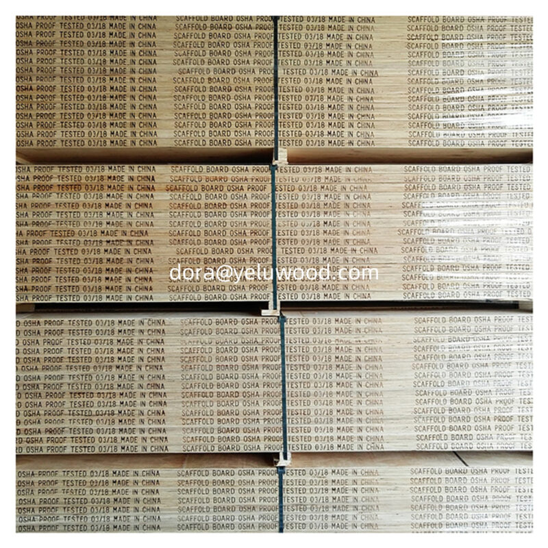 Spruce LVL Scaffold Board, China Factory Direct, 200x63mm for Bridge Construction