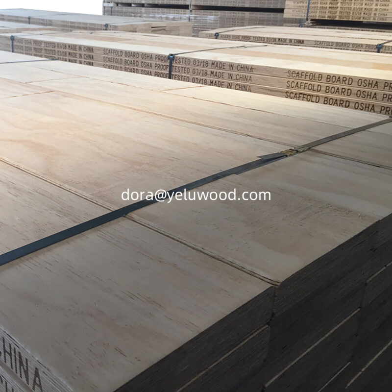 Spruce LVL Scaffold Board, China Factory Direct, 200x63mm for Bridge Construction