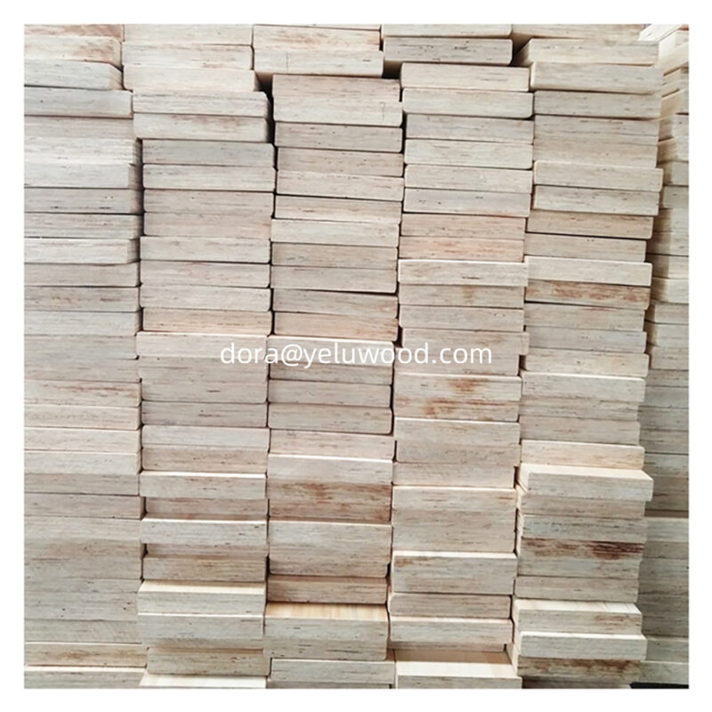 China-Made High-Strength LVL Scaffold Board, Pine Wood, Q235 Reinforced, 12m Length