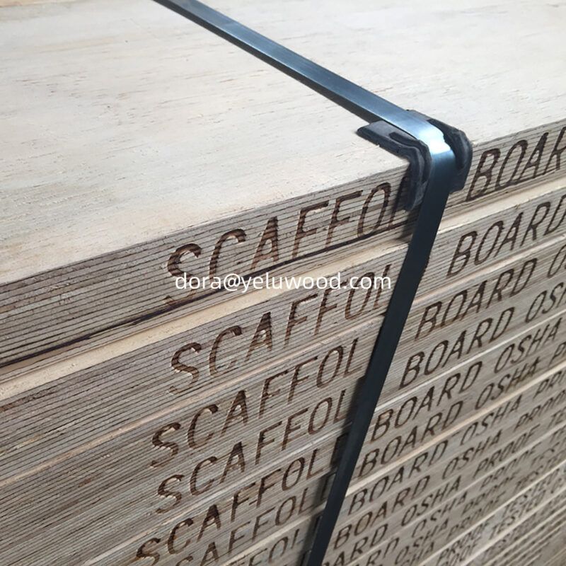 China-Made Pine LVL Scaffold Board, H20 Waterproof, 36 Cubic Meters Minimum