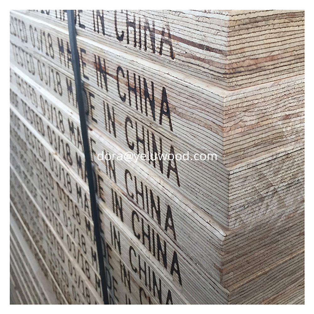 Structural LVL Scaffold Board, China Factory, Q235 Steel Pine Beam, 4.5mm-23mm